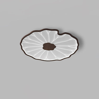 Plafonnier effet grain de bois Waterlily