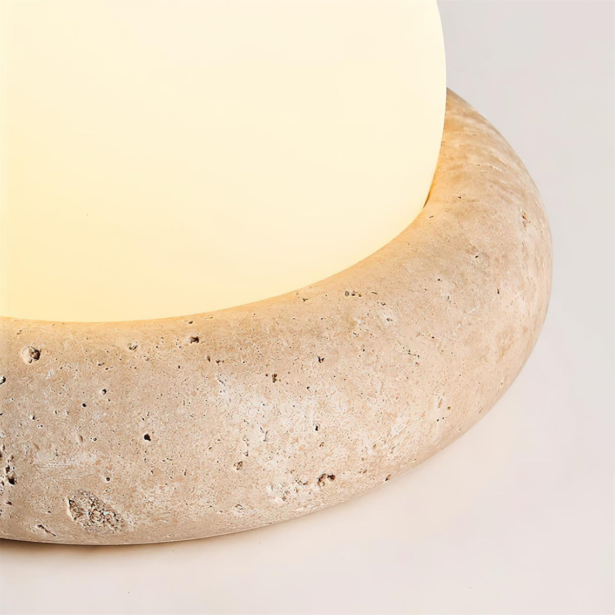 Lampe de table Wabi-Sabi en travertin Orlando