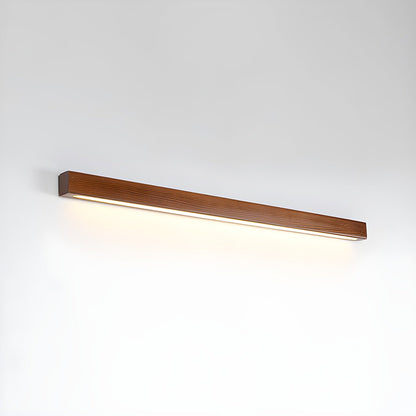 Applique murale linéaire fine en bois