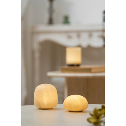 Lampe de table minimaliste en albâtre Alvane