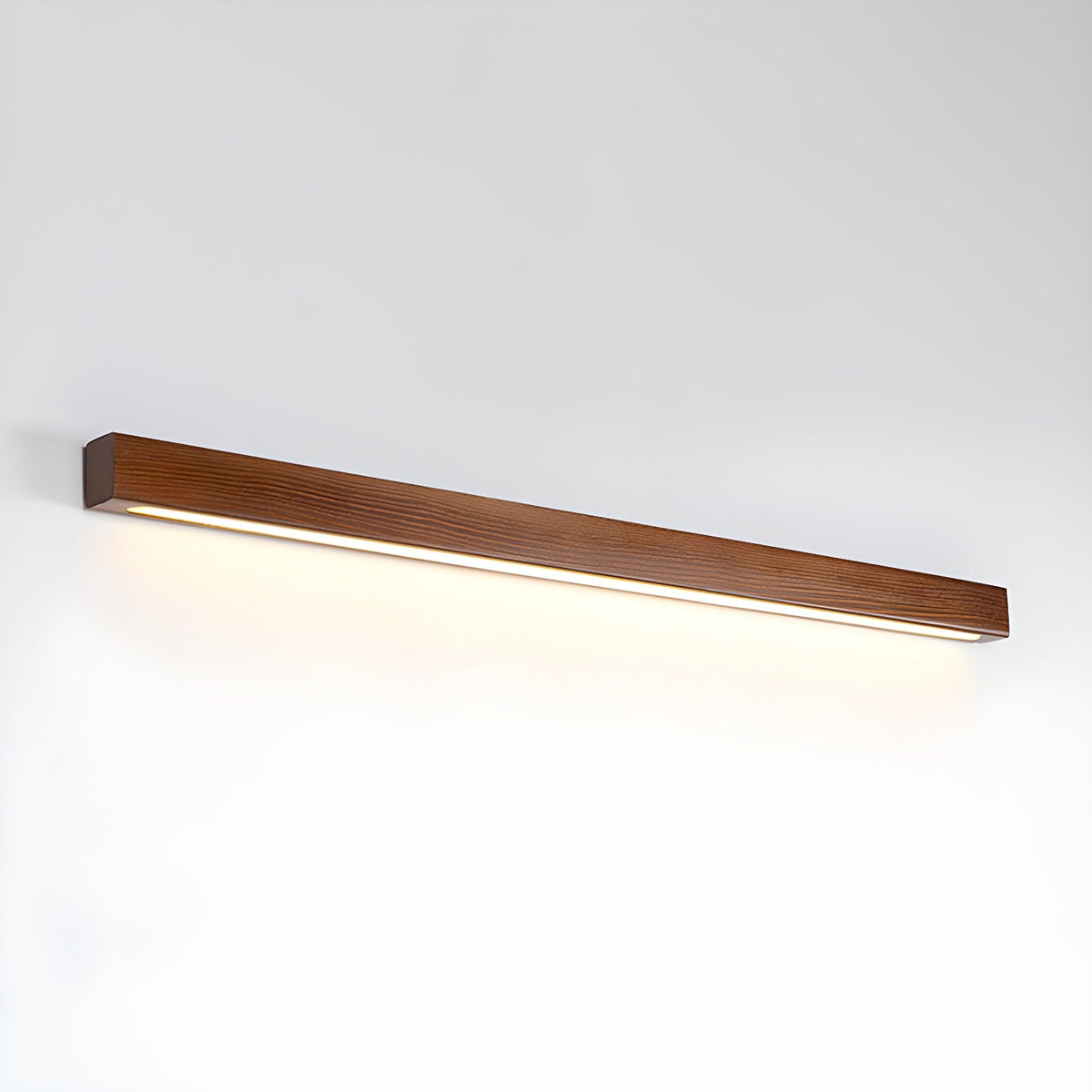 Applique murale linéaire fine en bois