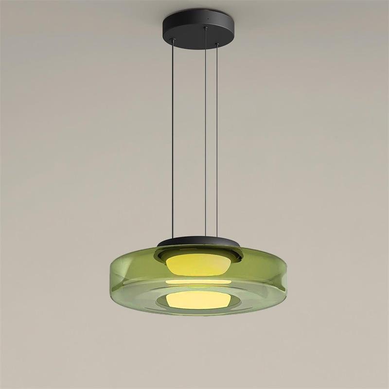 Suspension à disques en verre superposés