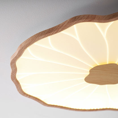 Plafonnier effet grain de bois Waterlily