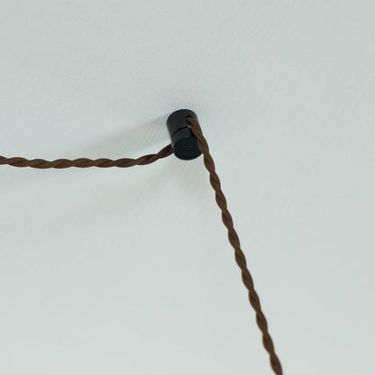 Suspension à brancher en verre ambré
