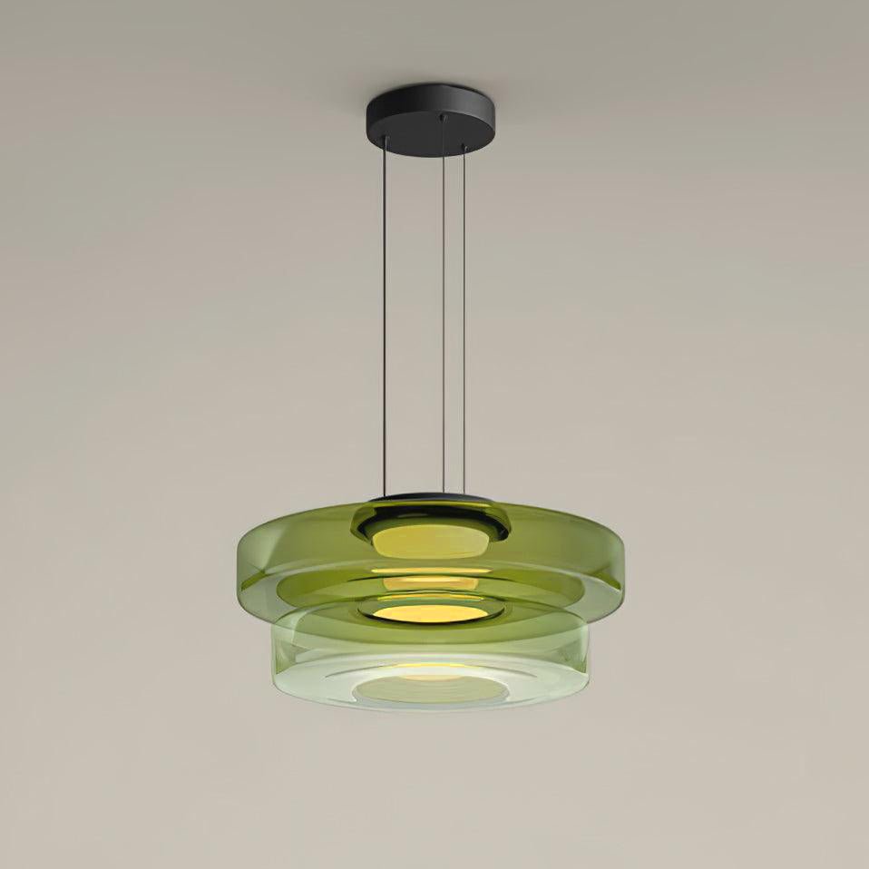Suspension à disques en verre superposés