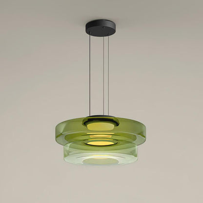 Suspension à disques en verre superposés