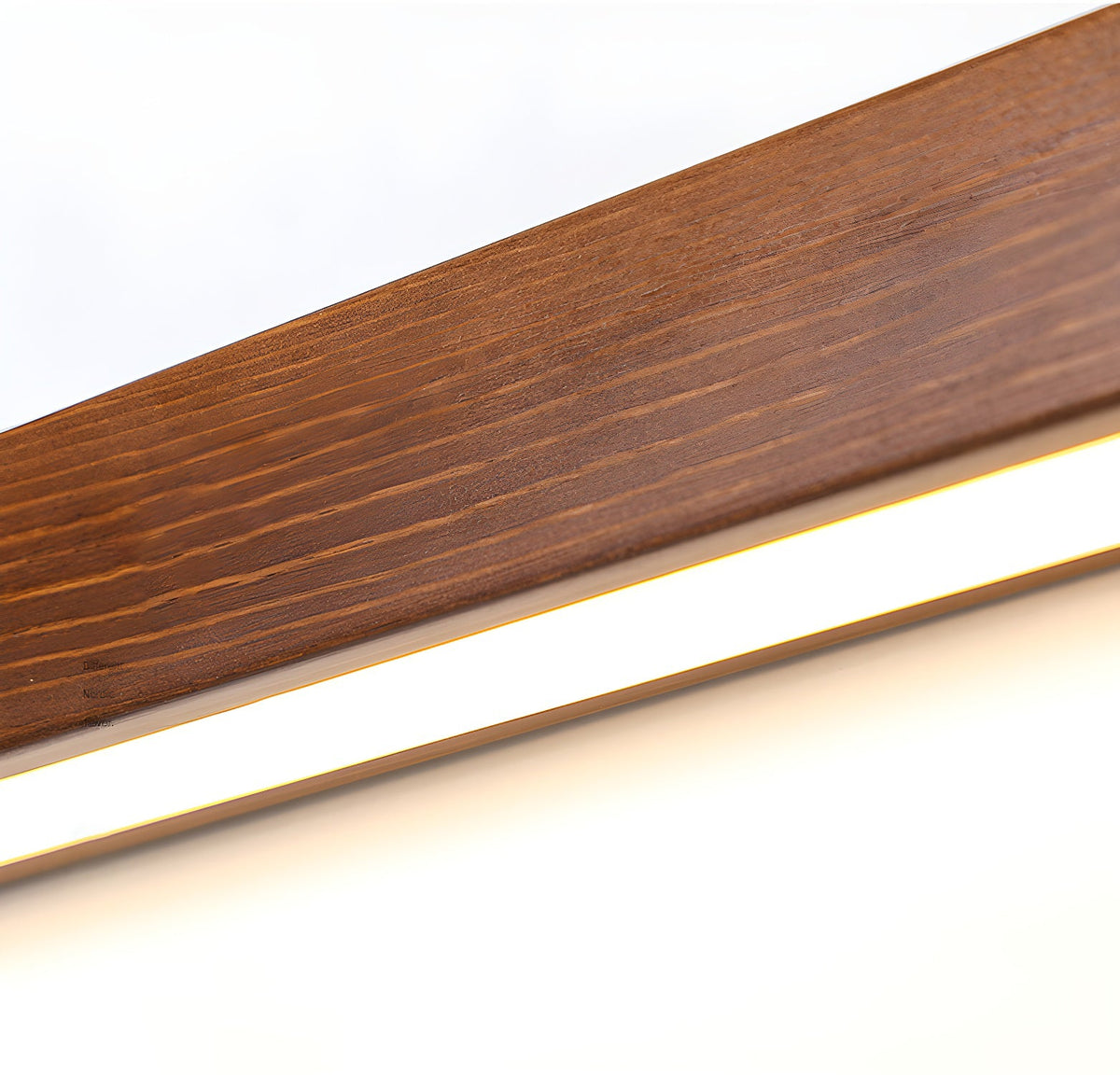Applique murale linéaire fine en bois