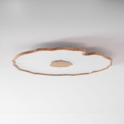 Plafonnier effet grain de bois Waterlily
