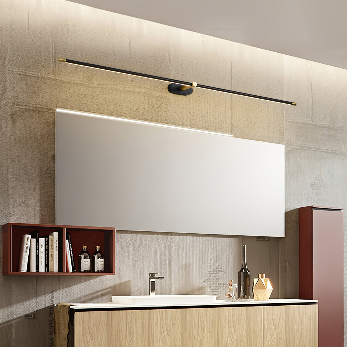 Applique murale minimaliste en aluminium Arvenna pour tableaux