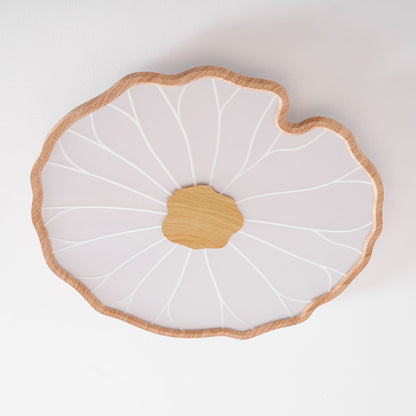 Plafonnier effet grain de bois Waterlily