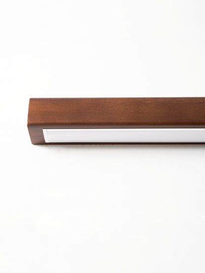 Applique murale linéaire fine en bois