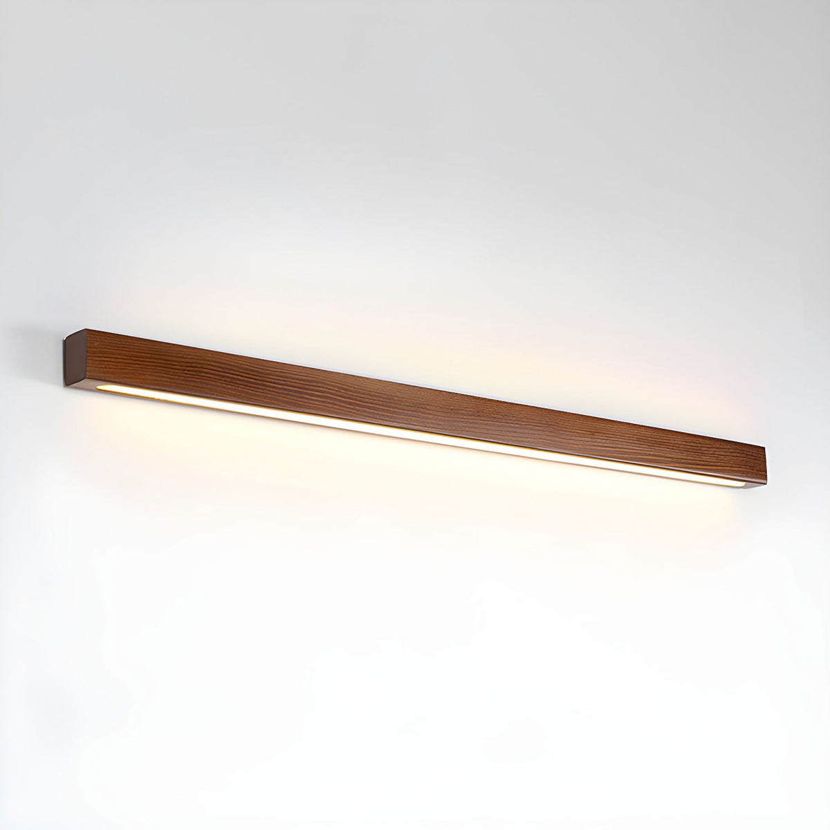 Applique murale linéaire fine en bois
