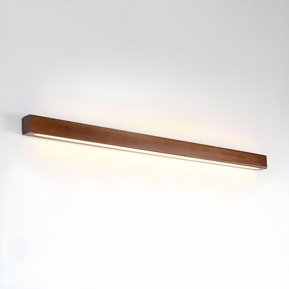 Applique murale linéaire fine en bois