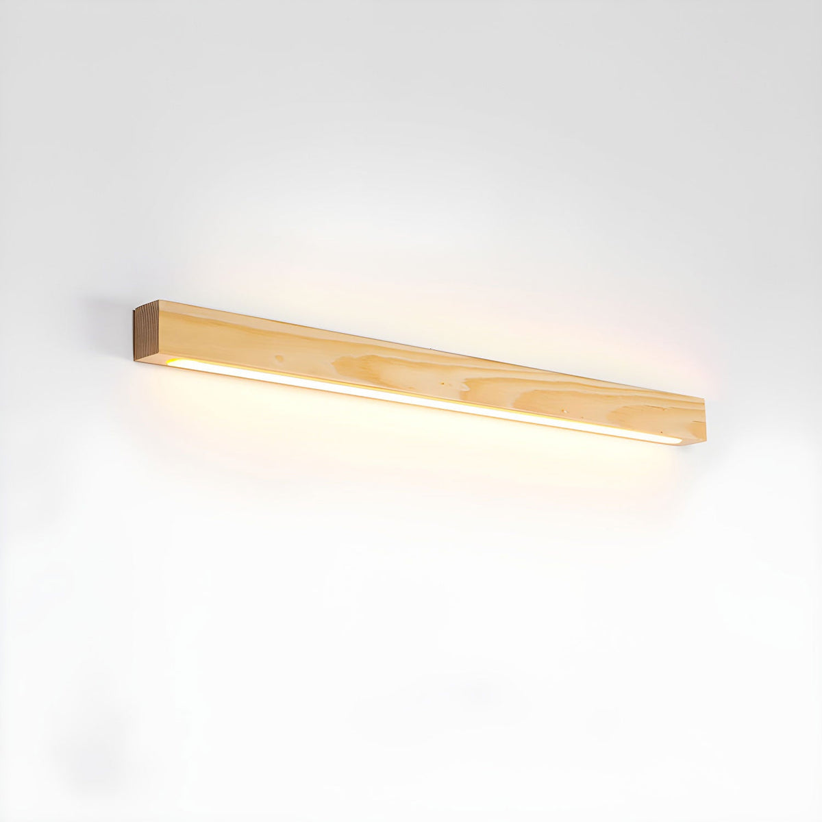Applique murale linéaire fine en bois