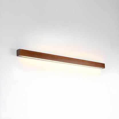 Applique murale linéaire fine en bois