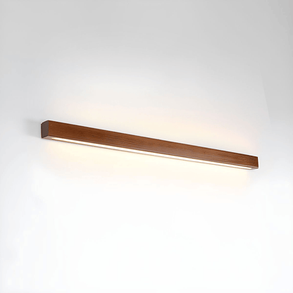 Applique murale linéaire fine en bois