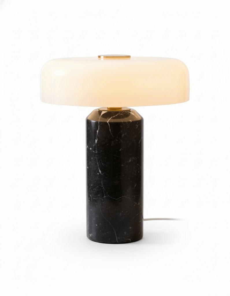 Lampe de table en marbre art déco Vestara