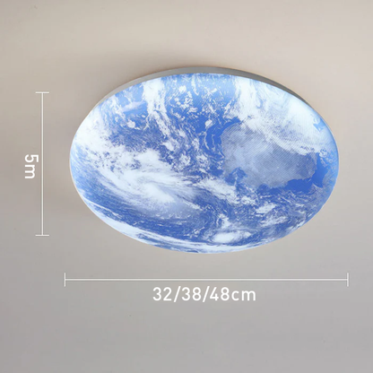 Lustre Art Déco Inspiré de la Lune