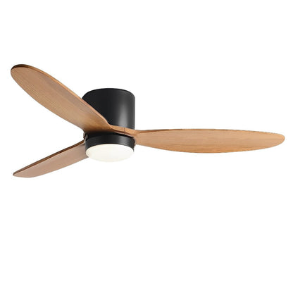 Ventilateur de plafond LED moderne à profil bas avec lumière