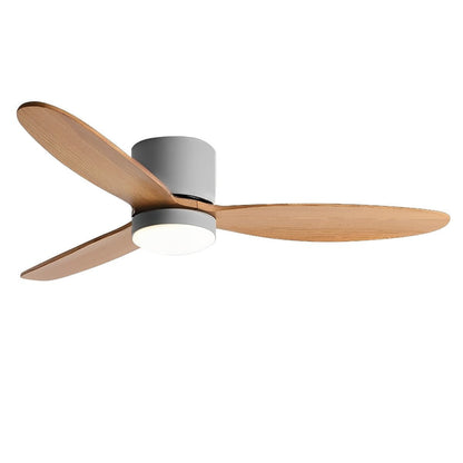 Ventilateur de plafond LED moderne à profil bas avec lumière