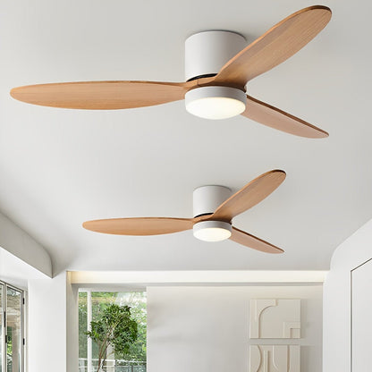 Ventilateur de plafond LED moderne à profil bas avec lumière