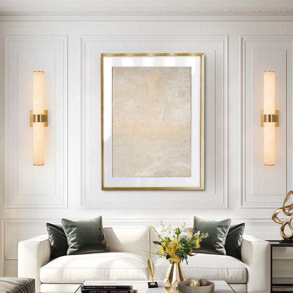 Applique murale LED moderne en albâtre