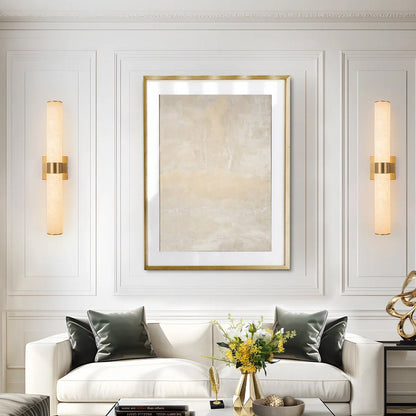 Applique murale LED moderne en albâtre