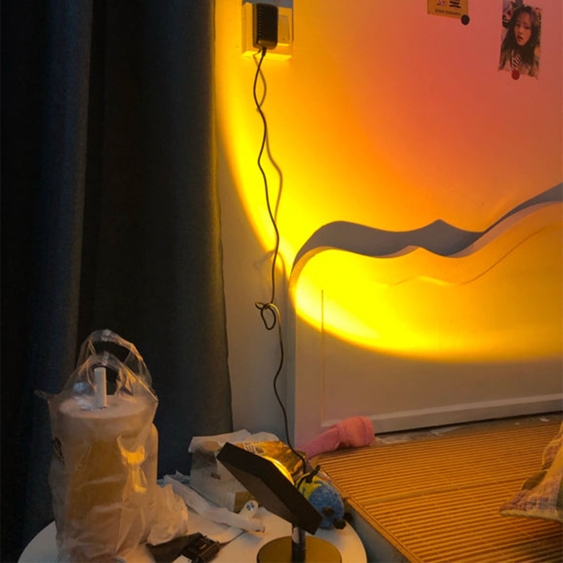 SunsetGlow Retro Tischlampe-Aster Selection