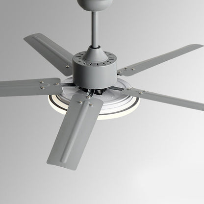 Ventilateur de plafond moderne à 5 pales avec lumière LED