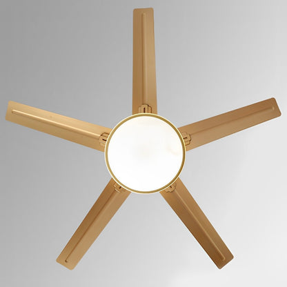 Ventilateur de plafond moderne à 5 pales avec lumière LED