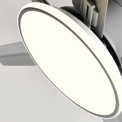 Ventilateur de plafond moderne à 5 pales avec lumière LED