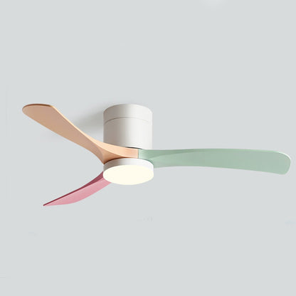 Ventilateur de plafond LED nordique moderne