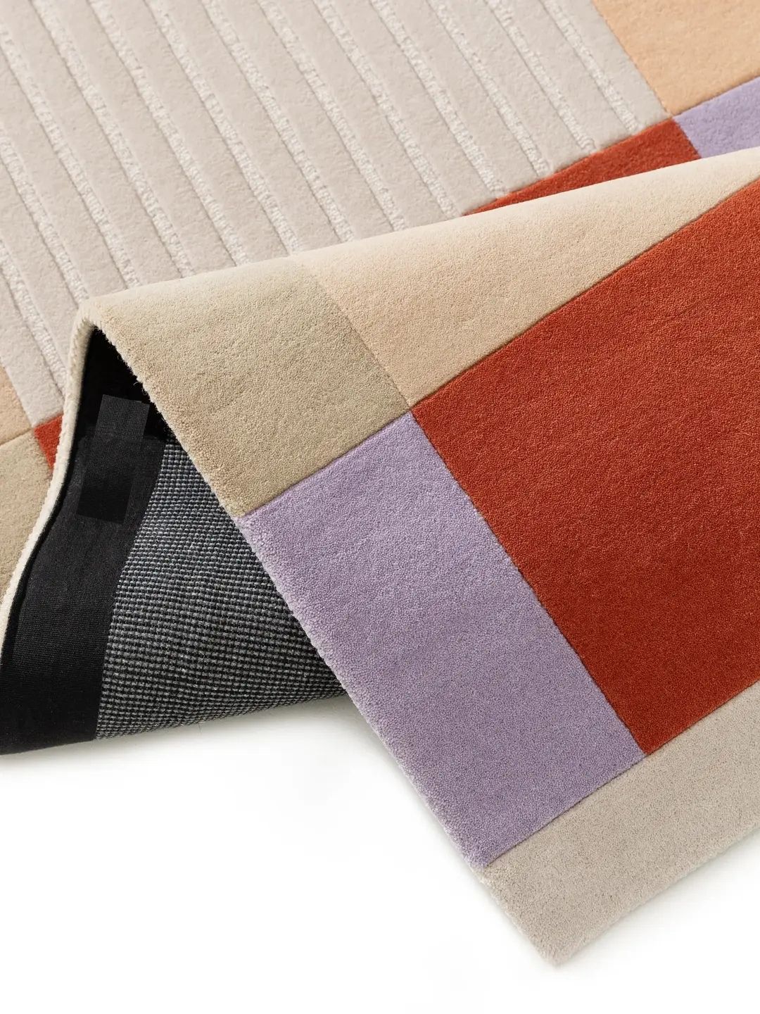 Tapis en laine moderne design multicolore