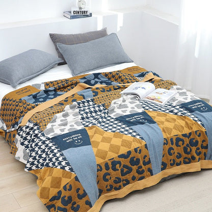 Jeté en coton bohème scandinave