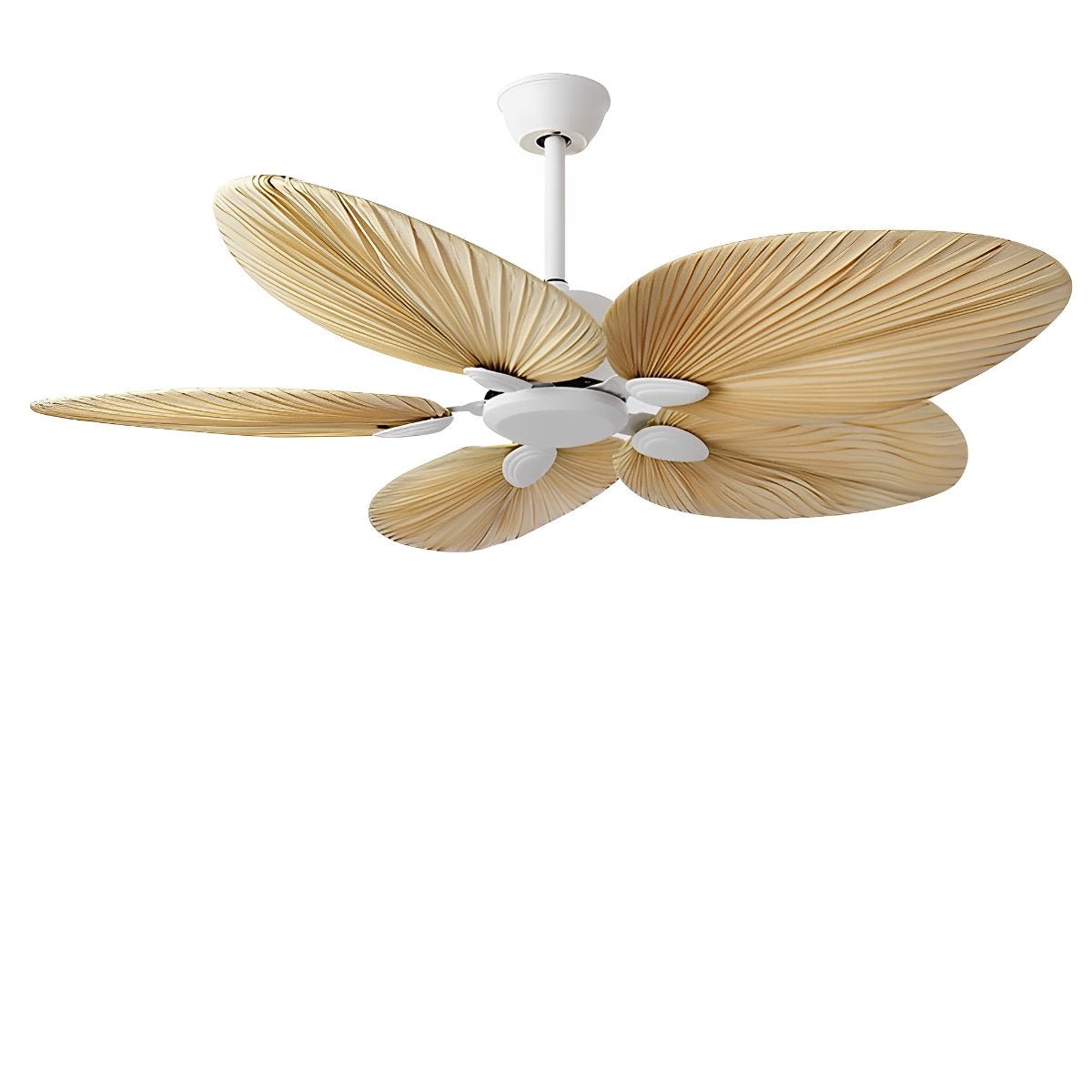 Ventilateur de plafond à feuilles de palmier tropical