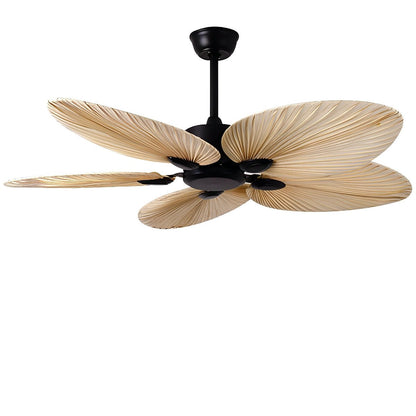 Ventilateur de plafond à feuilles de palmier tropical