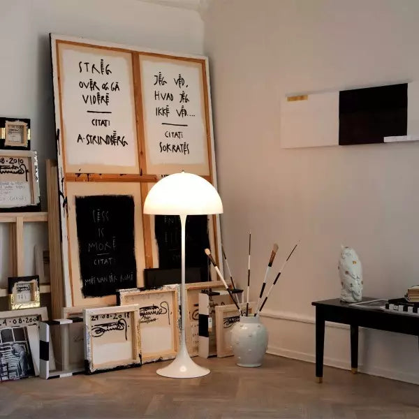 Lampe sur pied champignon moderne
