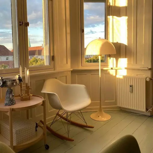 Lampe sur pied champignon moderne