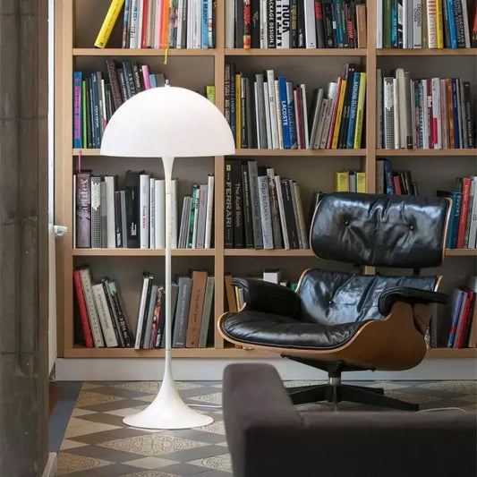 Lampe sur pied champignon moderne