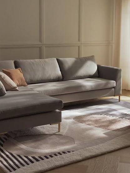 Tapis abstrait Elvara en laine et viscose