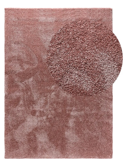 Tapis moderne lavable à poils longs