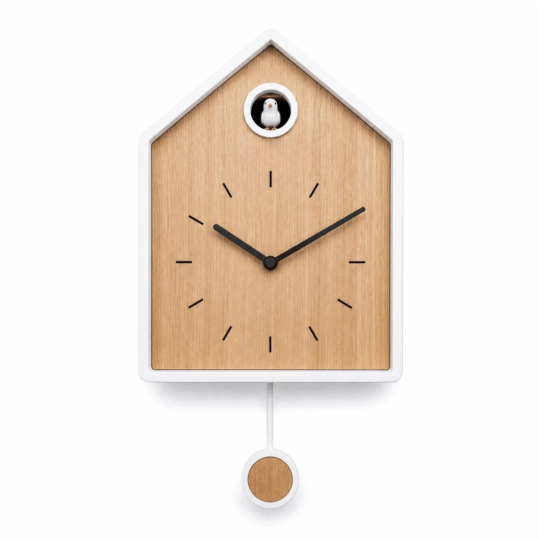 Horloge coucou à pendule en MDF scandinave Elvaro