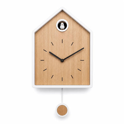 Horloge coucou à pendule en MDF scandinave Elvaro