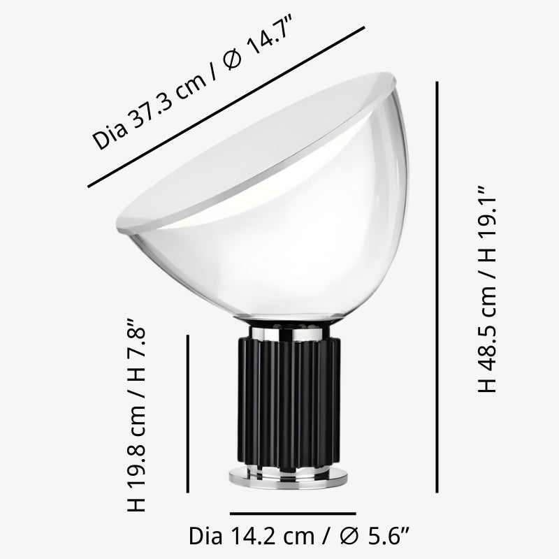 Lampe de table en métal sculptural