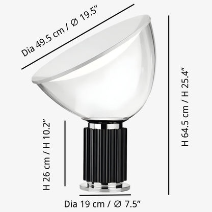 Lampe de table en métal sculptural
