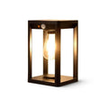 Lampe de colonne extérieure solaire à LED avec détecteur de mouvement