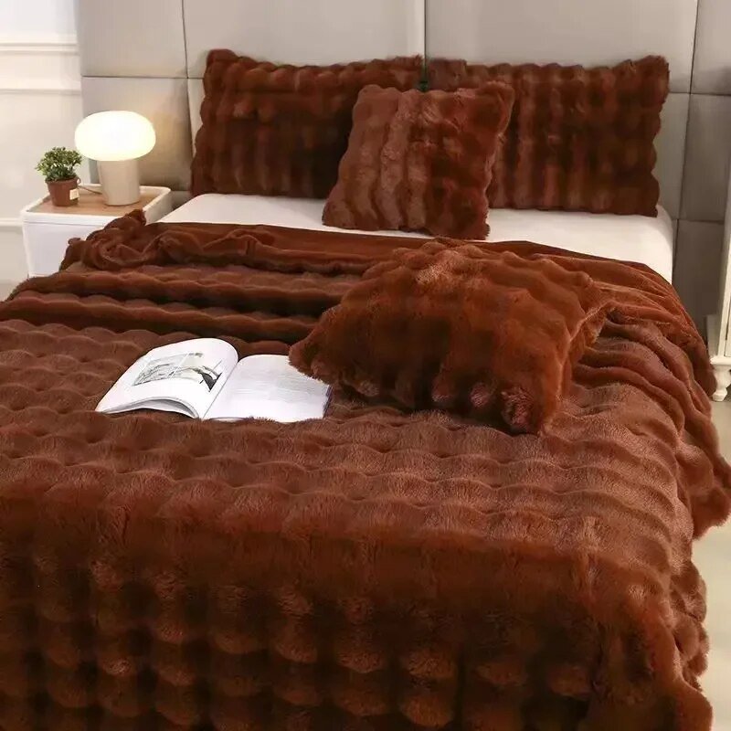 Couverture d'hiver moelleuse pour le confort