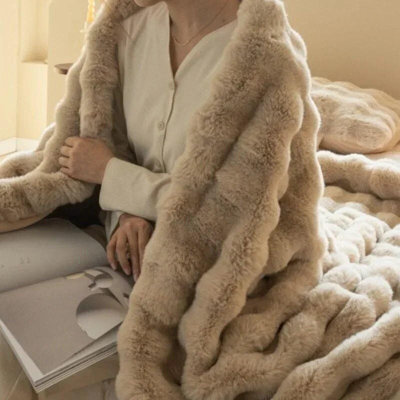 Couverture d'hiver moelleuse pour le confort