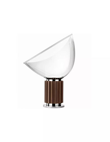 Lampe de table en métal sculptural