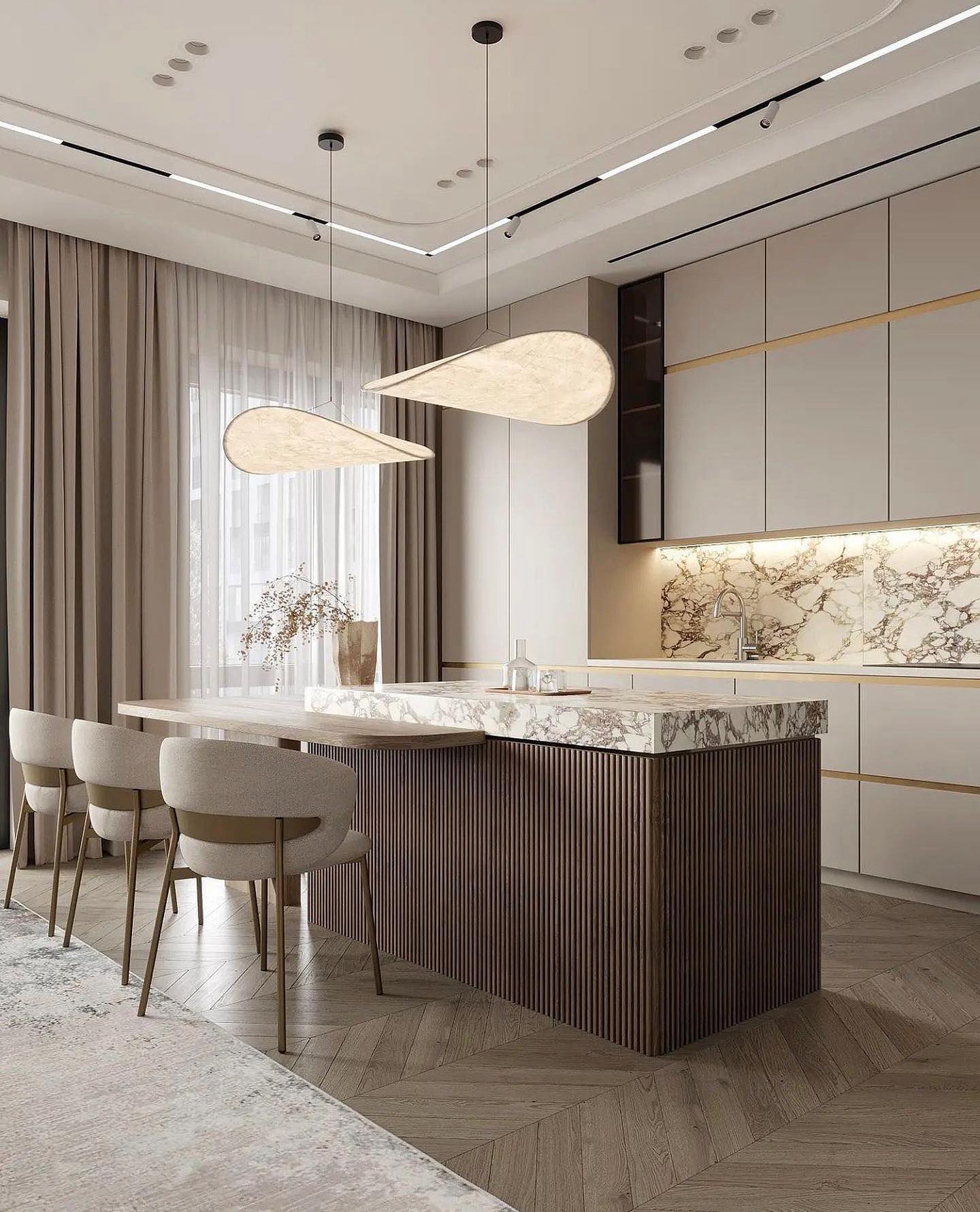 Lampe suspendue moderne avec DEL